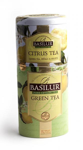 Фотография Basilur Green Tea + Citrus Tea - 175г